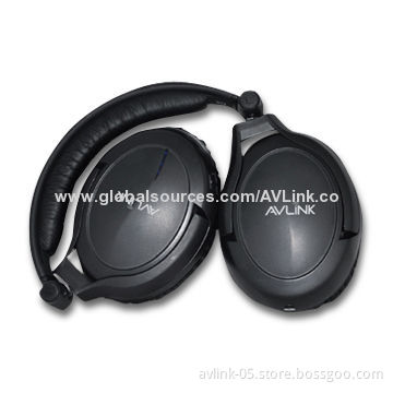 Noise-canceling Headset with Comfortable Wearing Wireless and Stereo Plug Adapter for Flights